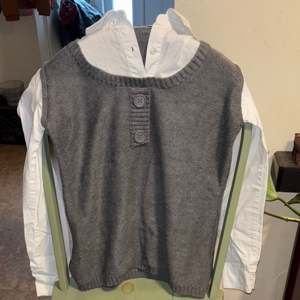 Built in shirt Vest combo. Vintage. Immaculate condition